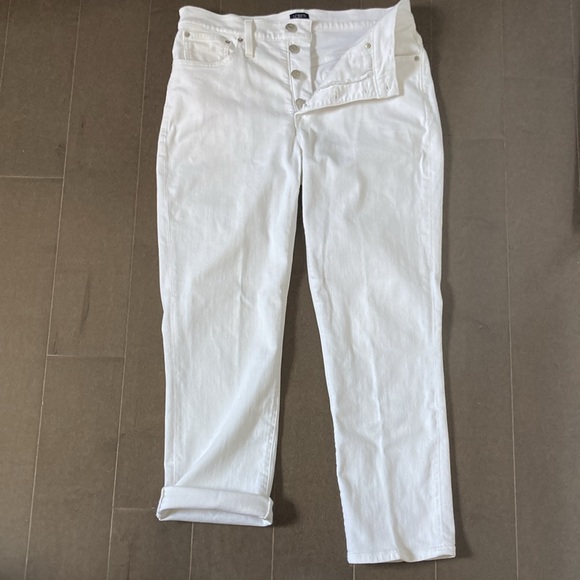 J. Crew 'Essential Stretch' 4 Button, 5 Pocket White Jeans - Picture 6 of 9